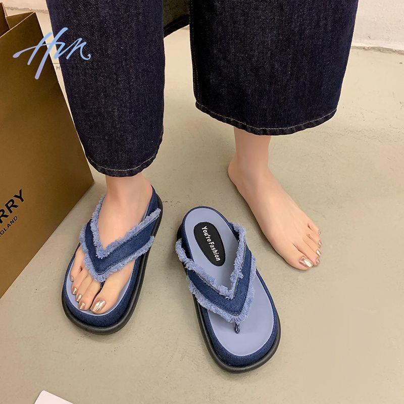 Sandal Xỏ Ngón Mùa Hè Đế Dày Phong Cách La Mã Mới Cho Nữ