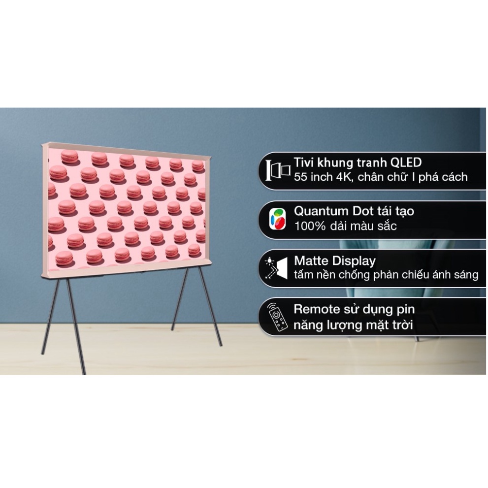 Smart Tivi Kiểu Chữ I Có Chân The Serif QLED Samsung 4K 55 inch QA55LS01BP  -- tìm tòi giọng nhắc tới ở bên trên YouTube | BigBuy360 - bigbuy360.vn