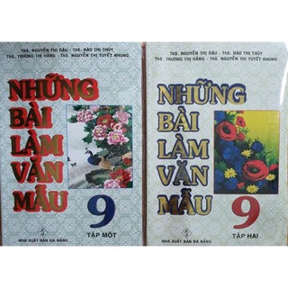 Sách - combo những bài làm văn mẫu lớp 9 tập 1 + tập 2
