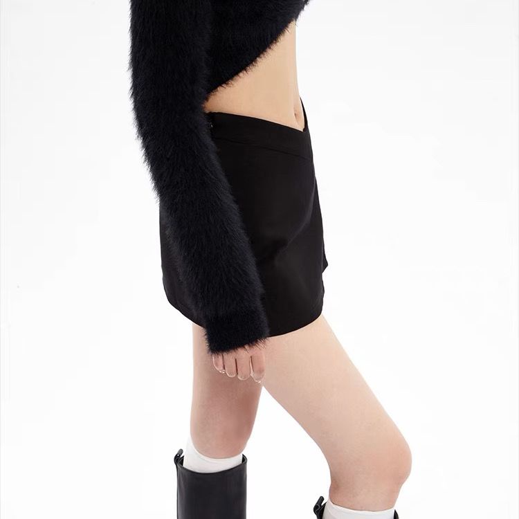 Jiashuchenga Quần Culottes Cạp Cao Ôm Dáng Xẻ Tà Một Bước Chống Chói Thời Trang Xuân Hè Cho Nữ