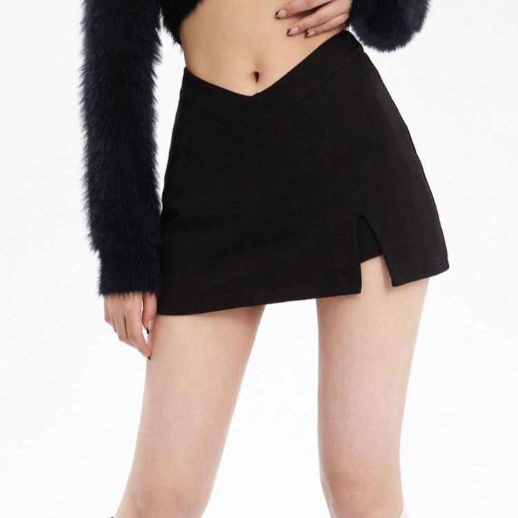 Jiashuchenga Quần Culottes Cạp Cao Ôm Dáng Xẻ Tà Một Bước Chống Chói Thời Trang Xuân Hè Cho Nữ