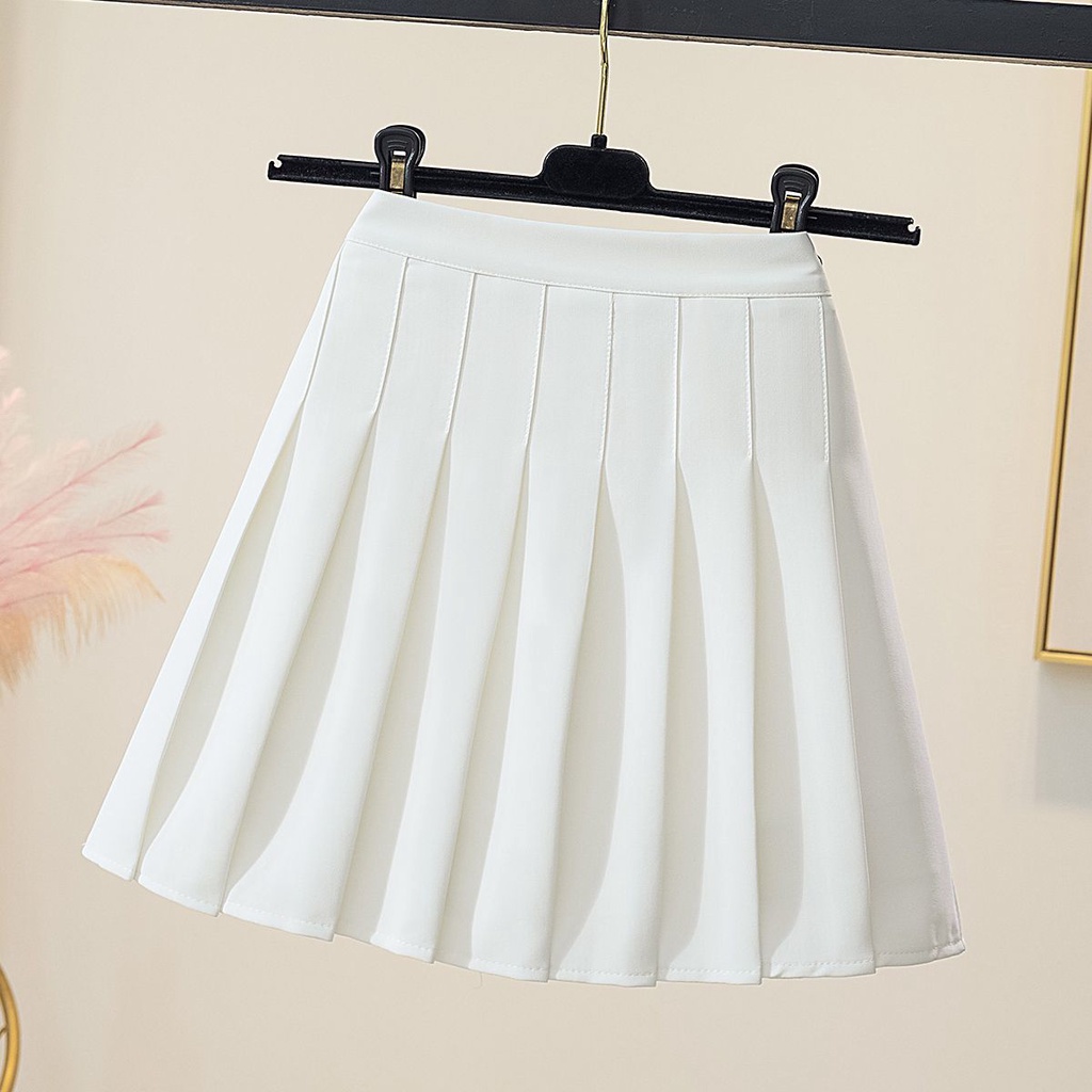 Jiashucheng Chân Váy Ngắn Dáng Chữ a Lưng Cao Xếp Ly Màu Tím Thời Trang Xuân Hè Phong Cách Mới Dành Cho Bạn Nữ jk