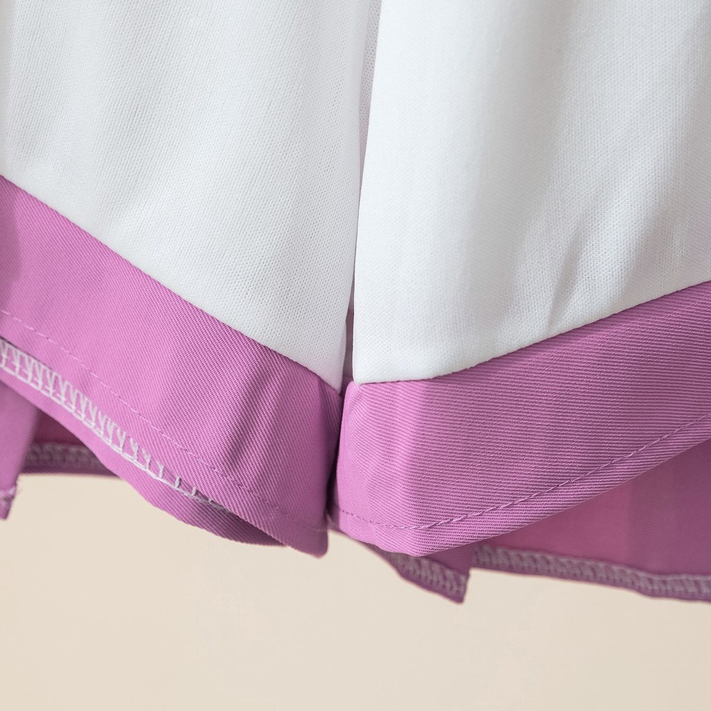 Jiashucheng Chân Váy Ngắn Dáng Chữ a Lưng Cao Xếp Ly Màu Tím Thời Trang Xuân Hè Phong Cách Mới Dành Cho Bạn Nữ jk