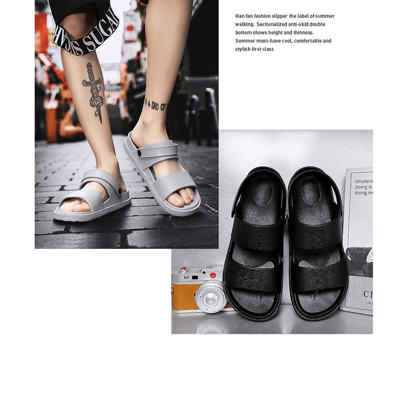 Sandal Đi Biển Chống Trượt Chống Mài Mòn Phong Cách Mới Mùa Hè 2023 Cho Nam