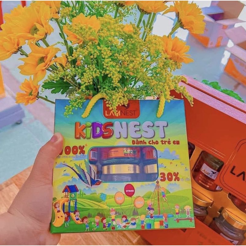 Lốc 6 hủ Yến Sào Chưng Sẵn Cho Bé KidNest LamNest tươi nguyên chất 30% yến hũ 70ml