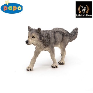 Mô hình động vật , đồ chơi con vật Papo chính hãng chó Sói 53012 - Schleich House