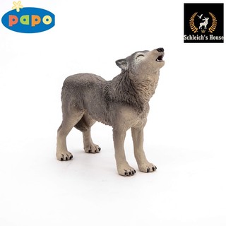 Mô hình động vật , đồ chơi con vật Papo chính hãng chó Sói hú 50171 - Schleich House