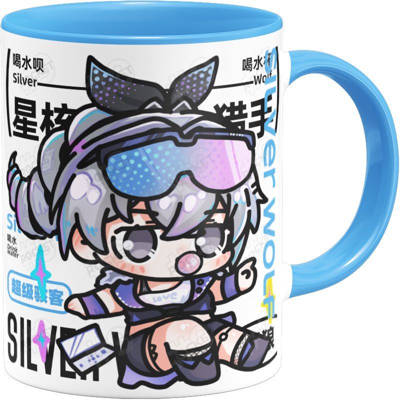 Cốc Sứ Uống Cà Phê In Hình Anime Dễ Thương