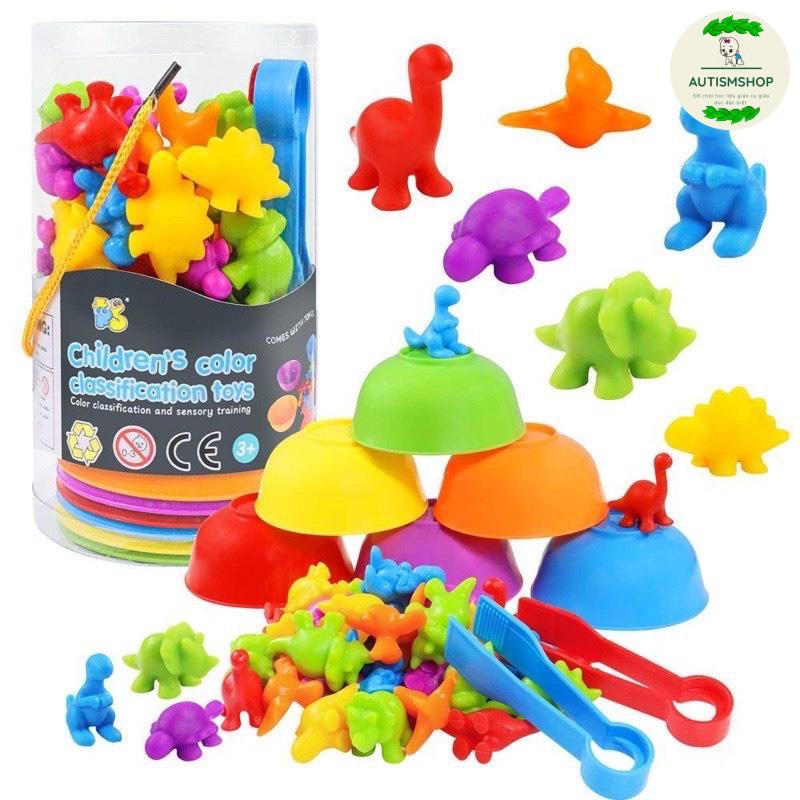 Đồ chơi gắp thú ⚡ SALE KHỦNG ⚡ Trò chơi phân loại màu sắc Montessori giáo dục sớm cho bé