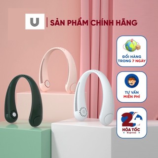 Quạt đeo cổ mini tích điện tiện lợi thông minh, thời trang,thiết kế không cánh quạt, sạc USB