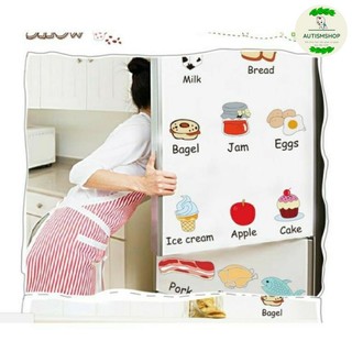 Decal dán tường cho bé - decal thức ăn tiếng Anh