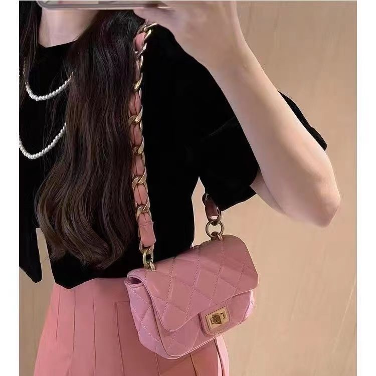 ◆❇▩Túi Đeo Chéo Một Bên Vai Kiểu Hình Thoi Dày Dặn Phối Dây Xích Thời Trang Cao Cấp 2023 sm