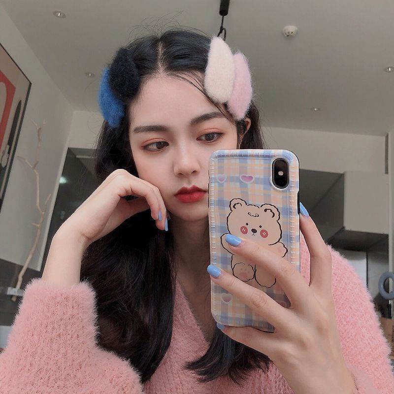 Kẹp tóc lông siêu cute, kẹp tóc kiểu hàn