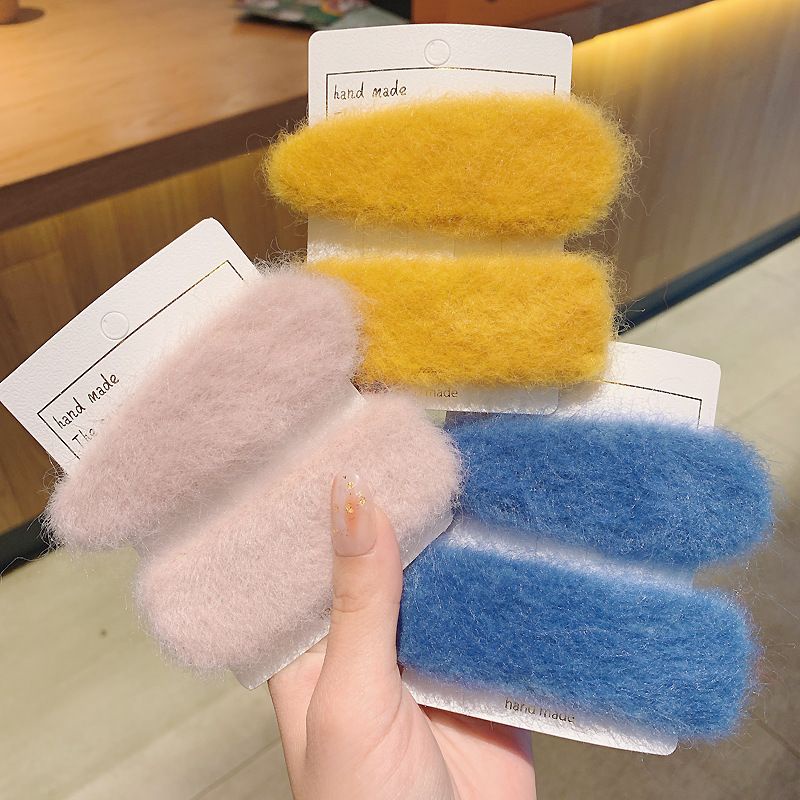 Kẹp tóc lông siêu cute, kẹp tóc kiểu hàn