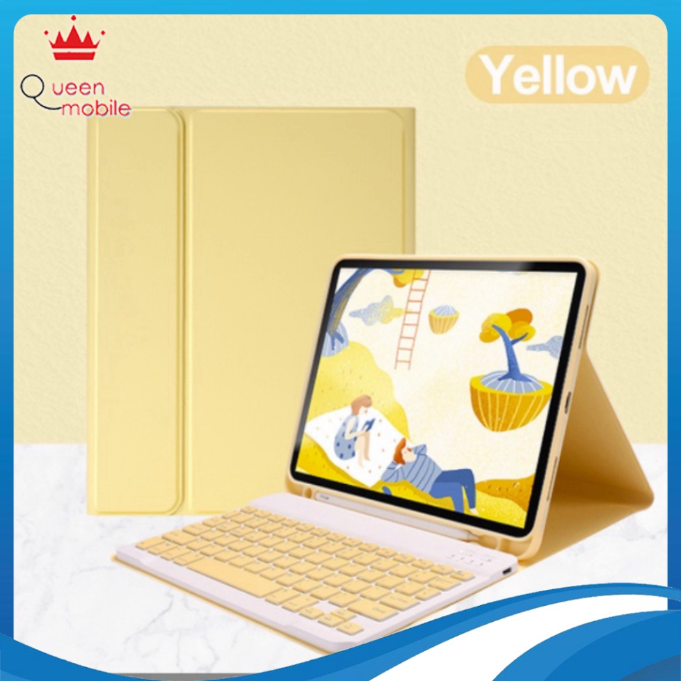 Bao da ipad + Bàn phím + Chuột Bluetooth có ngăn đựng bút ốp ipad Air 4/Pro 11/10.5/9.7/Gen 5/6/7/8/9/10/Air 1/2/3/4/5 [