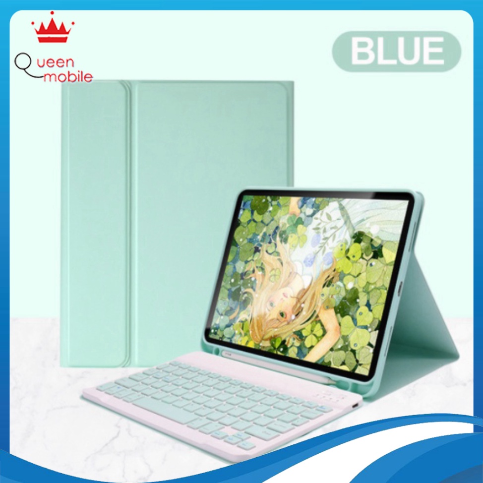Bao da ipad + Bàn phím + Chuột Bluetooth có ngăn đựng bút ốp ipad Air 4/Pro 11/10.5/9.7/Gen 5/6/7/8/9/10/Air 1/2/3/4/5 [