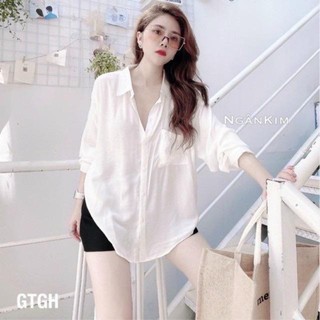 Sơ mi trắng đũi tơ mềm dày đẹp Tấm Clothes