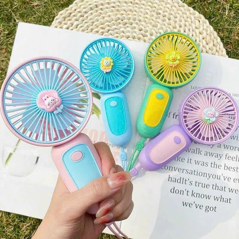 (BÁN SỈ) Quạt Cầm Tay Nhỏ Gọn Flower Mini Fan - Quạt Điện mini Tiện dụng (sỉ hót) | BigBuy360 - bigbuy360.vn