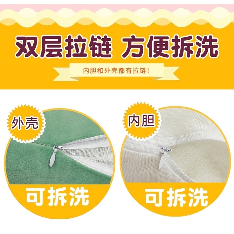 Gối Ôm Dài Hình Khủng Long / Chó Husky Nhồi Bông Có Thể Giặt Sạch