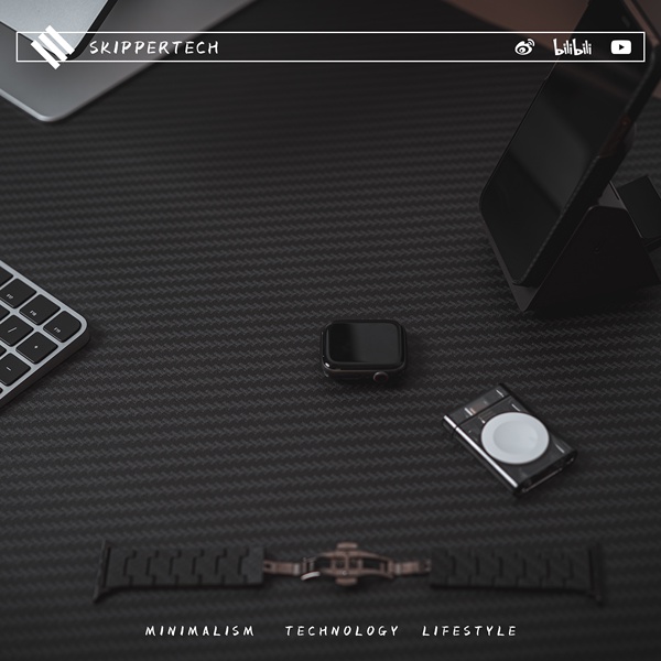 Tấm Lót Chuột Và Bàn Phím Máy Tính Da PU Họa Tiết Sợi Carbon Skippertech Kevlar