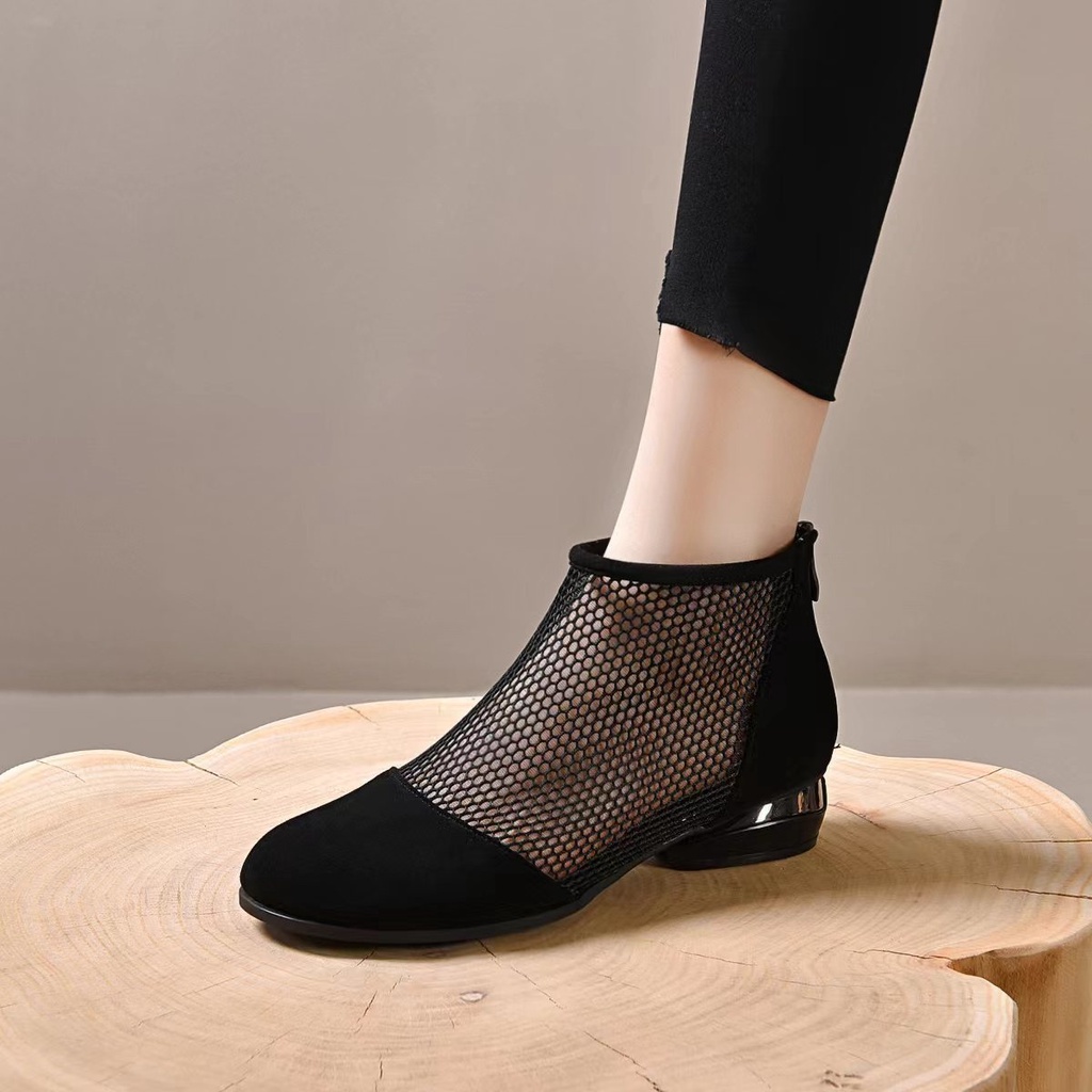 Giày Bốt Da Thật Đế Dày Thời Trang Mùa Hè 2023 Cho Nữ