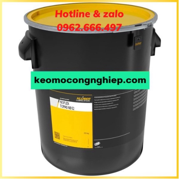 Mỡ bôi trơn Kluber IsoflexTopas NB52 (25kg)
