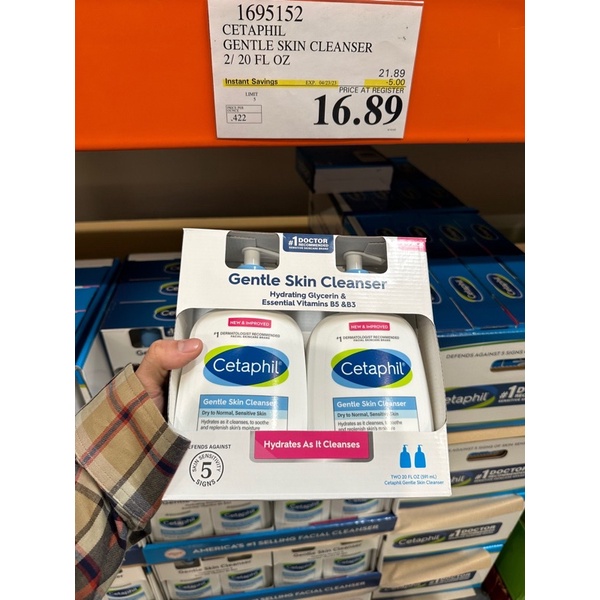 set sữa rửa mặt Cetaphil gentle skin cleanser