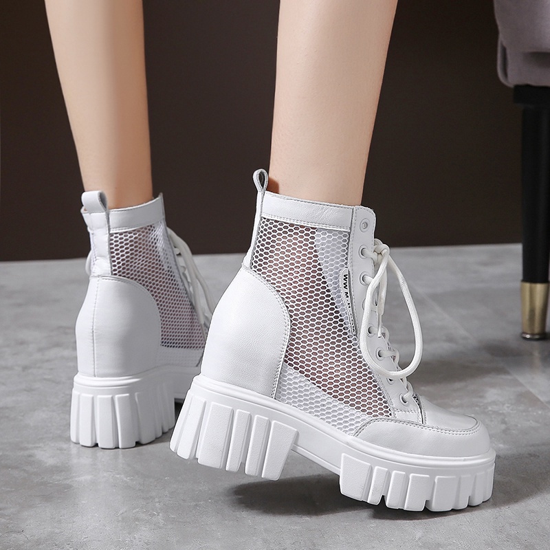 Giày Bốt Martin Mỏng Thoáng Khí Phong Cách Anh Quốc Thời Trang Xuân Hè 2023 Mới