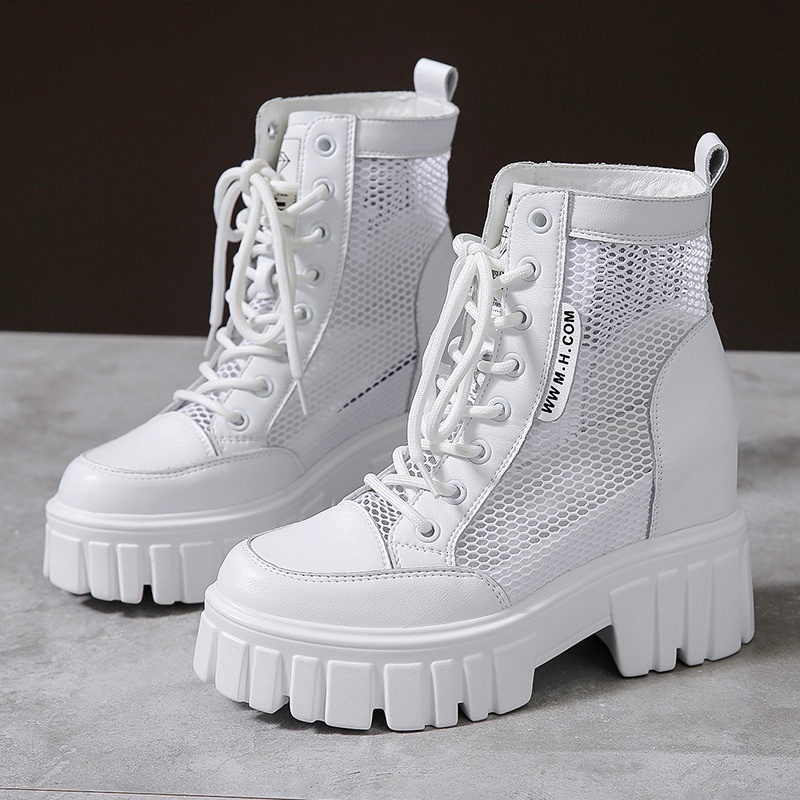 Giày Bốt Martin Mỏng Thoáng Khí Phong Cách Anh Quốc Thời Trang Xuân Hè 2023 Mới