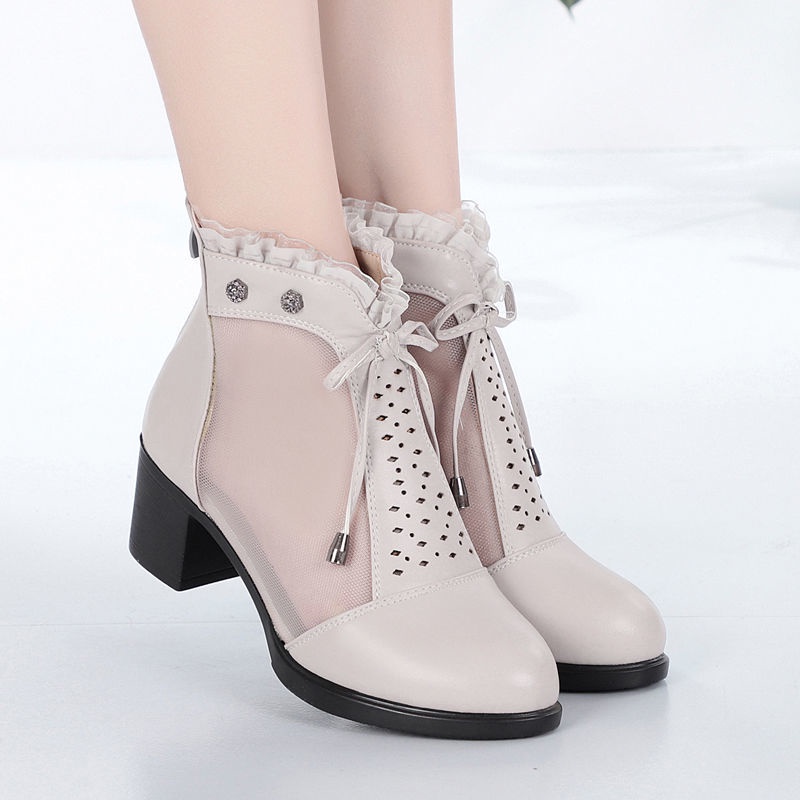 Giày Sandal Hở Ngón Đế Dày Phối Lưới Phong Cách Mùa Hè Mới Cho Nữ Dễ Phối Đồ Holl