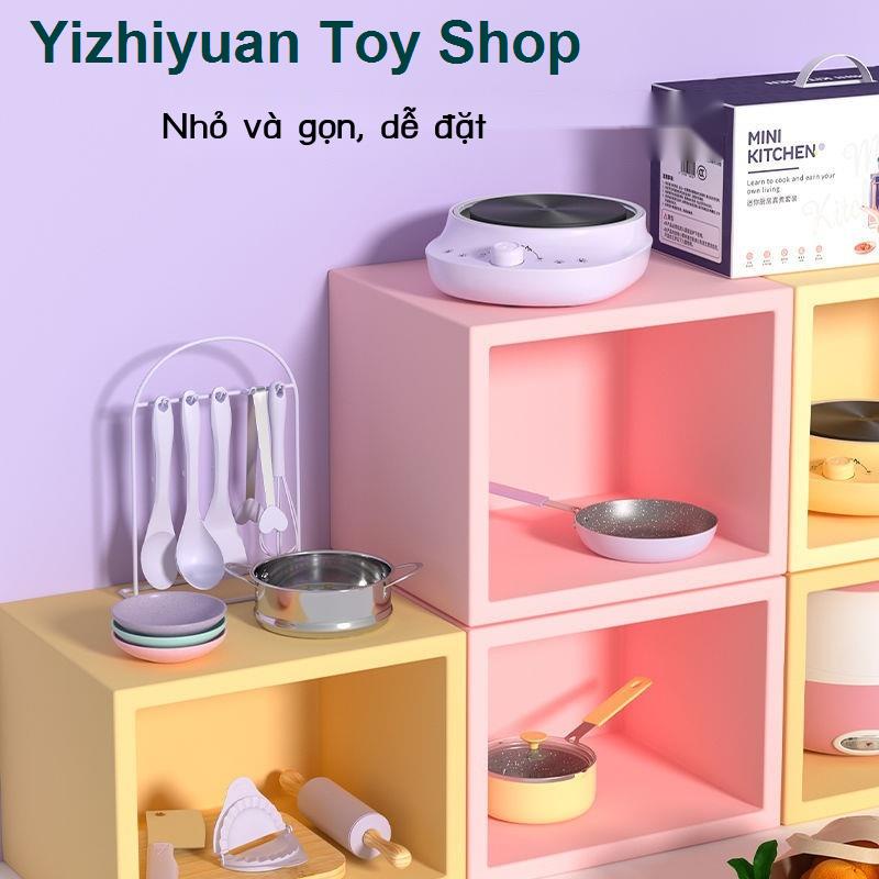 🔥 COD&Bán nóng 🌟Mini Kitchen True Cooking Full Set Đồ chơi nấu ăn cho trẻ em Đồ dùng nhà bếp nhỏ thực sự