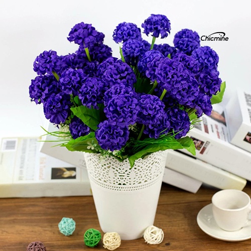 Chicmine☼Bó hoa cẩm tú cầu giả 9 bông dùng trang trí