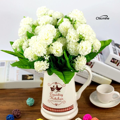 Chicmine☼Bó hoa cẩm tú cầu giả 9 bông dùng trang trí