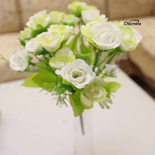 Chicmine Bó 21 hoa hồng giả để trang trí