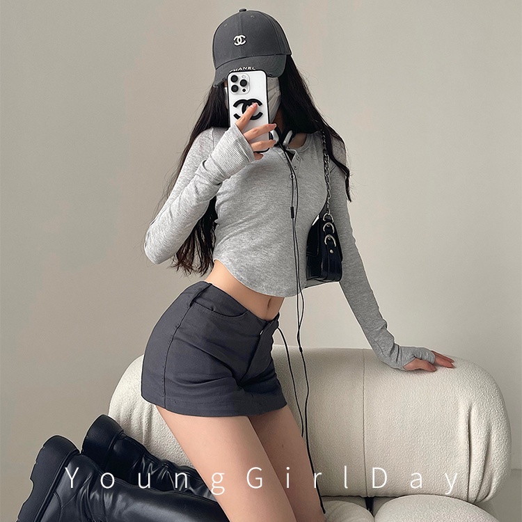 Jiashucheng Chân Váy Ngắn Ôm Dáng Eo Thấp Phong Cách Mỹ Thời Trang Mùa Hè 2023 Dành Cho Bạn Nữ