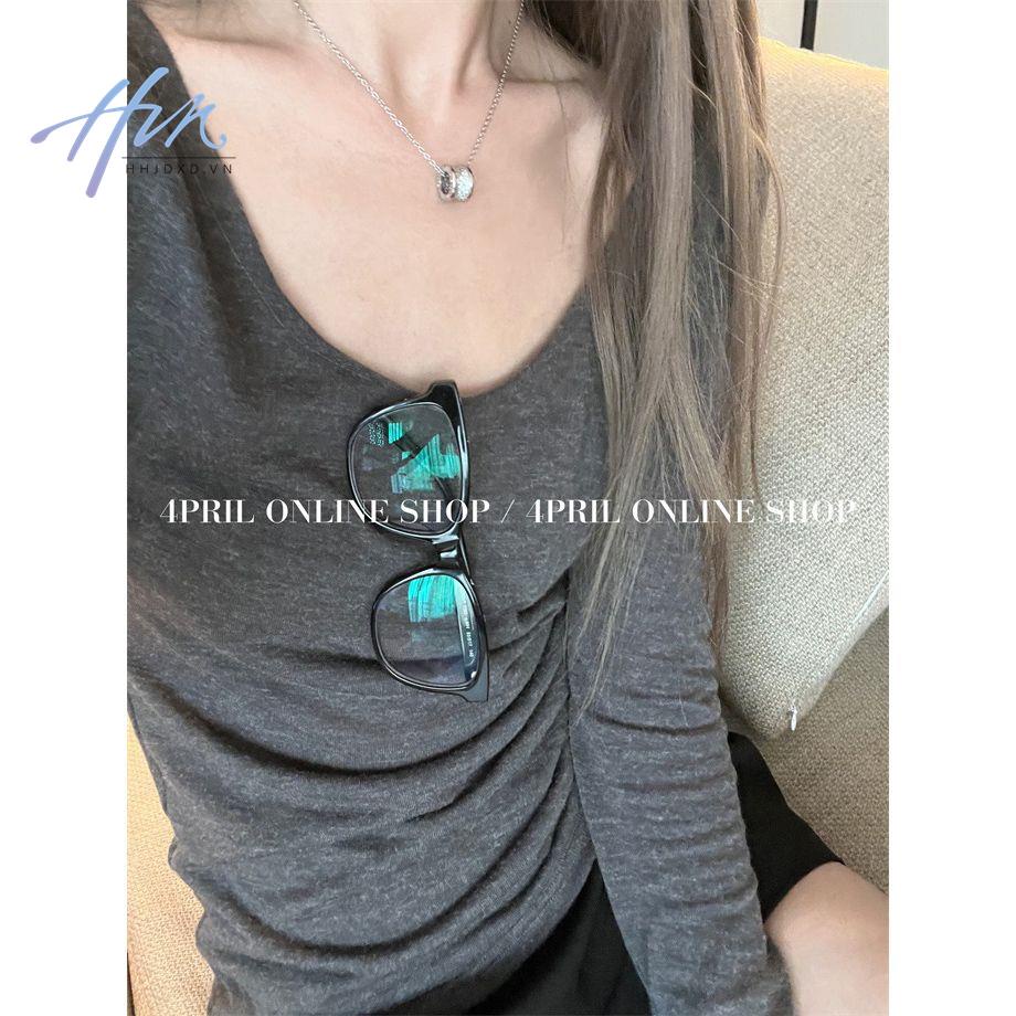 Set 4 Áo Thun Tay Dài Mùa Xuân Hè Dáng Ôm Có Thể Lộng Lẫy Phong Cách Mới Dễ Phối Đồ Cho Nữ