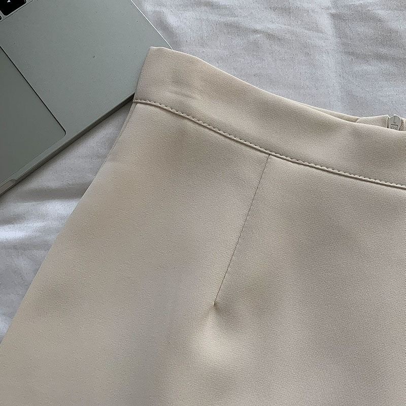 Chân Váy Chữ A Lưng Cao Màu Trơn Đơn Giản Thời Trang Mùa Hè 2023 Mới