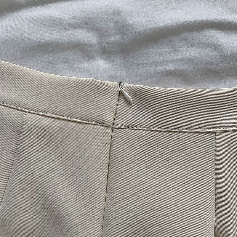 Chân Váy Chữ A Lưng Cao Màu Trơn Đơn Giản Thời Trang Mùa Hè 2023 Mới