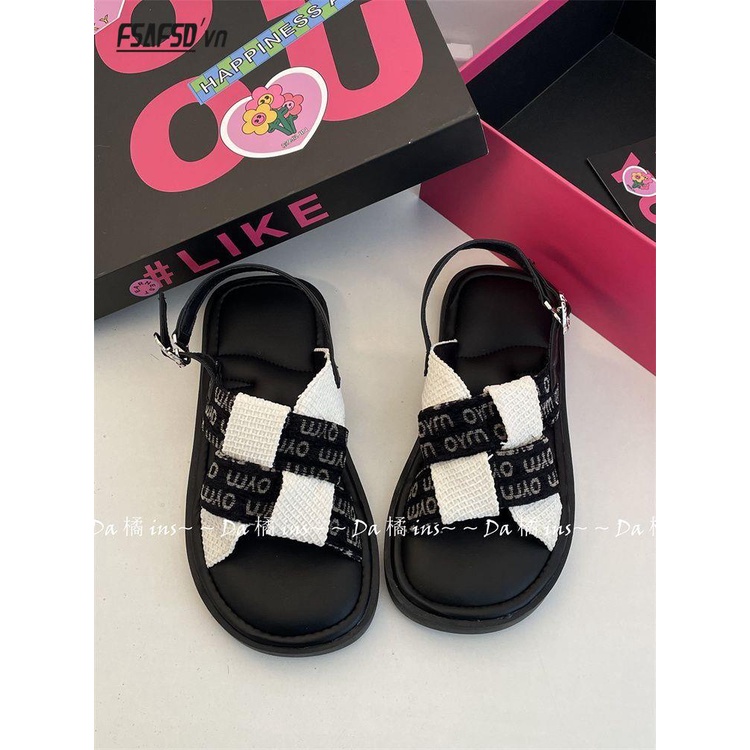 Giày Sandal Roman Chống Trượt Trọng Lượng Nhẹ Thời Trang Mùa Hè 2023 Mới Dành Cho Bạn Nữ