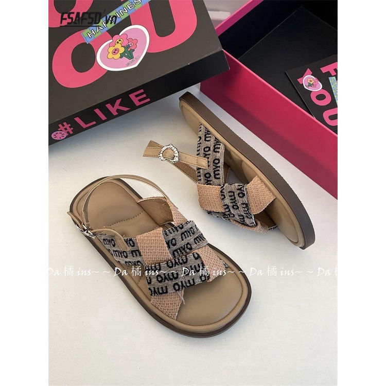 Giày Sandal Roman Chống Trượt Trọng Lượng Nhẹ Thời Trang Mùa Hè 2023 Mới Dành Cho Bạn Nữ