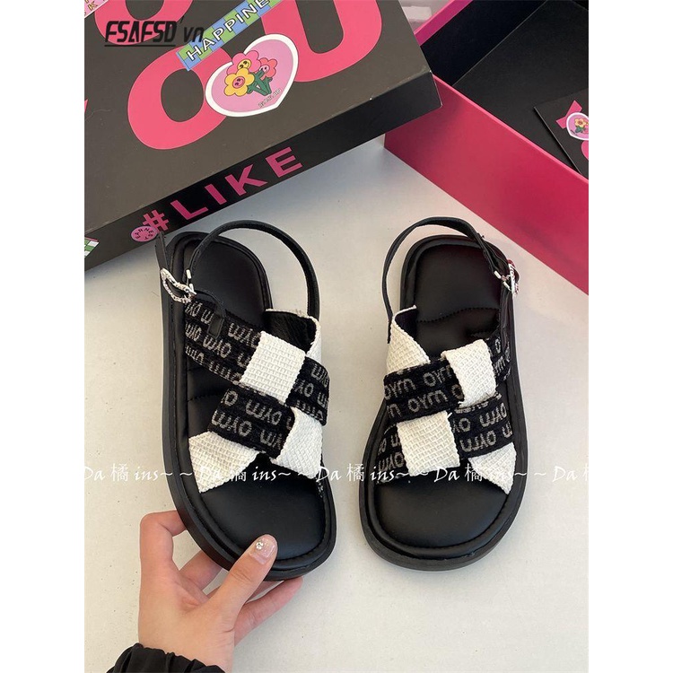 Giày Sandal Roman Chống Trượt Trọng Lượng Nhẹ Thời Trang Mùa Hè 2023 Mới Dành Cho Bạn Nữ