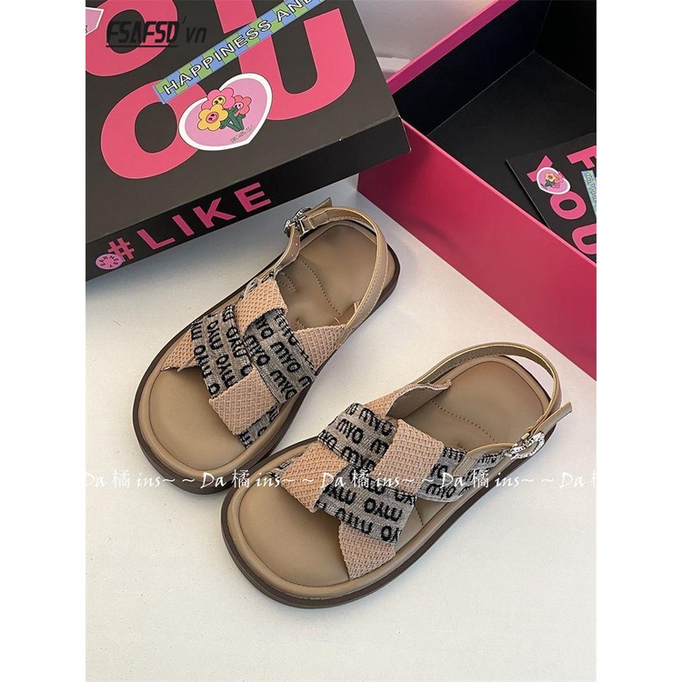 Giày Sandal Roman Chống Trượt Trọng Lượng Nhẹ Thời Trang Mùa Hè 2023 Mới Dành Cho Bạn Nữ