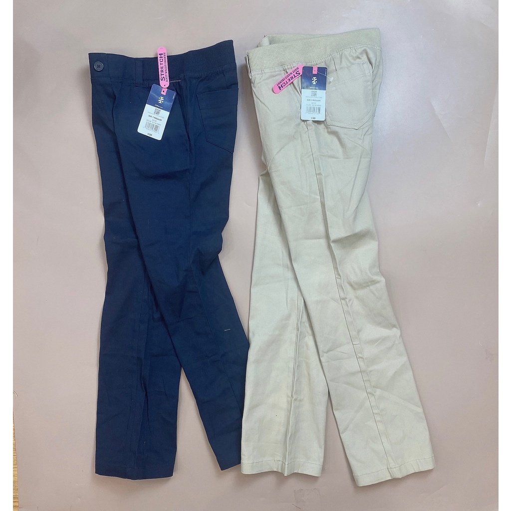 Quần kaki IZOD cạp chun 2 màu navy / be size 4y / 6y / 7y / 8y
