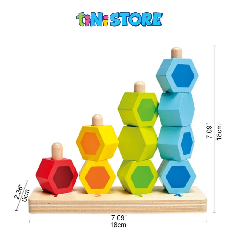 tiNiStore-Bộ đồ chơi xếp hình ngũ giác Hape E0504A