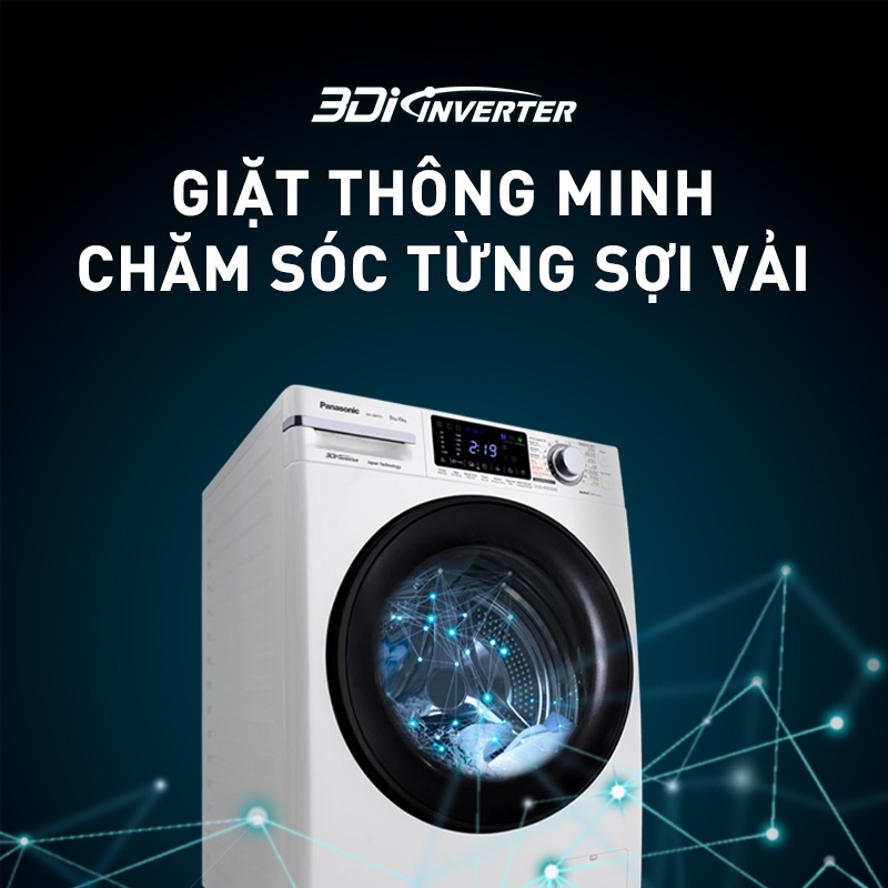 Máy Giặt Cửa Trước Panasonic NA-S96FG1WVT- Diệt Vi Khuẩn 99.9%