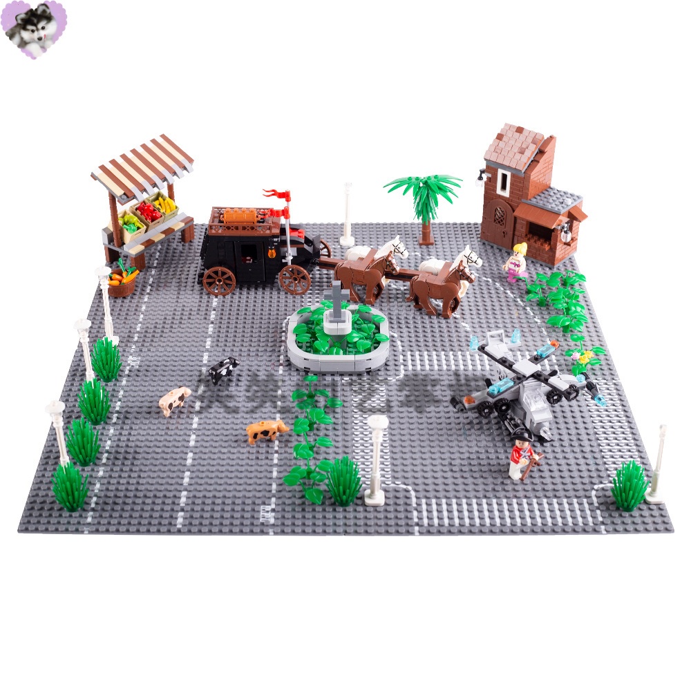 Bộ Đồ Chơi Lego Lắp Ráp Đường Phố Nhỏ 32X32
