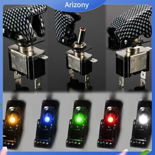 [ARIZONY] Công tắc On / Off che phủ đèn LED SPST 12V 20A dành cho xe ô tô