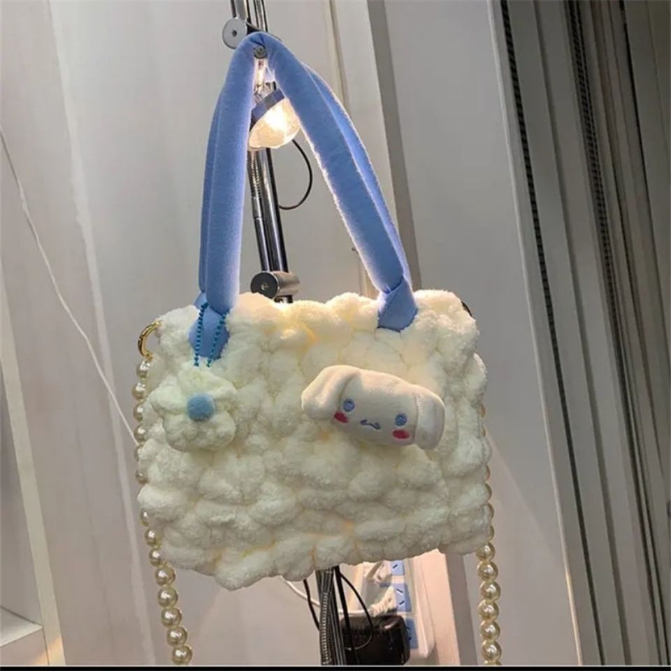 Túi Xách Dệt Thủ Công Tự Làm Hình Gấu / Dâu Tây Dễ Thương Cho Bạn Gái