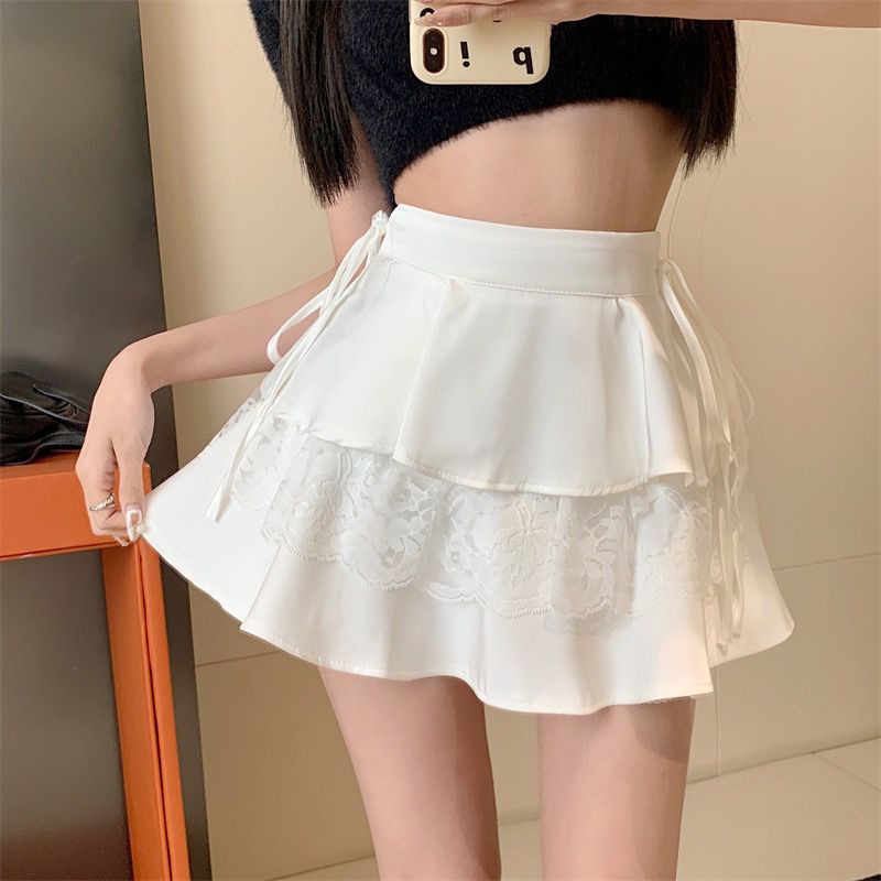 Chân Váy Lưới Lưng Cao Dáng Ôm Thời Trang Xuân Hè Xinh Xắn Cho Nữ