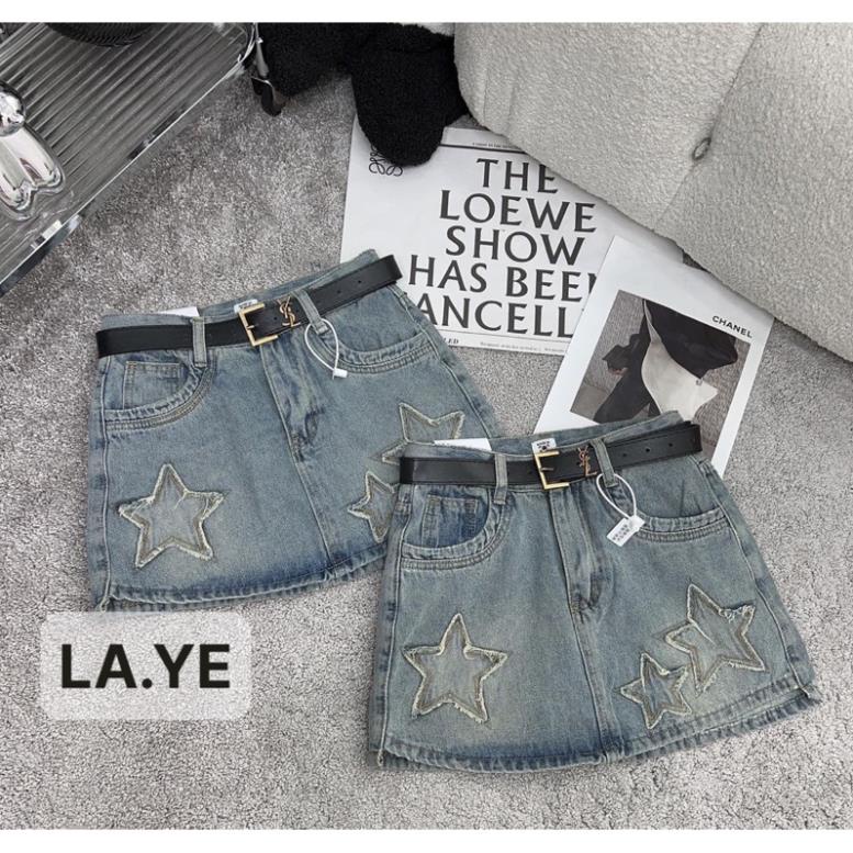 Chân Váy Jeans thêu nổi  Hottrend - Váy Bò Thời Trang Hàng QCCC Loại 1 Chất Đẹp [ Kèm Belts ] | BigBuy360 - bigbuy360.vn